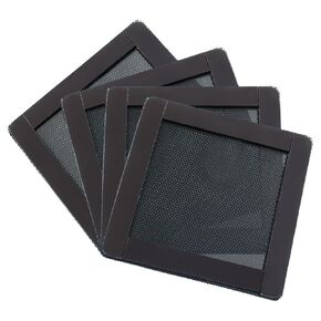 4Pcs PC Dust Filter Mesh, 80mm Magnetic Dust Cover PVC Computer Case Fan Filter, Washable and Reusable Dust Proof Fan Grill Mesh