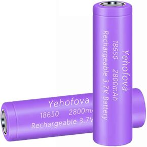 3.7volt 18650 Rechargeable Battery Genuine18650 Rechargeable Battery Lithium 3.7 Volt Button top for flashlights and headlamp etc (Black)