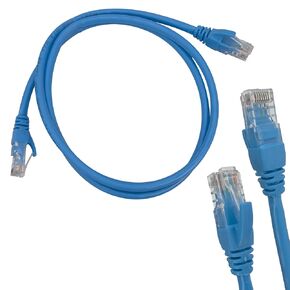 2013 Pk5 Cat 6 Patch Cable 1 Meter Light Blue - Ready to use cat6 ethernet Cable, Terminated with Reinforced RJ-45 connectors, 3.28 feet Long, Great for Network Devices Like Routers Switches Modems
