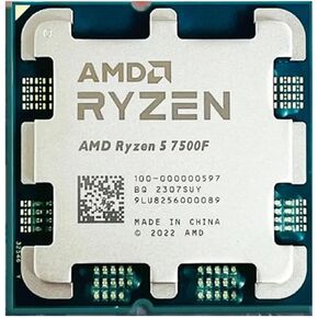 AMD RYZEN 5 7500F R5 7500F 3.7GHz 6-Core 12-Thread CPU Processor 5NM L3 = 32M 100-0000597 Socket AM5 بدون مبرد