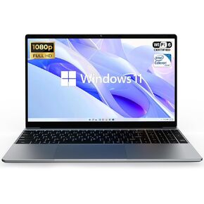 ApoloSign 15.6" Full HD Laptop, 12GB RAM, 512GB SSD, Expandable to 1TB, Intel N5095 Processor, Dual-Band WiFi, 178° Viewing Angle, Dual Speakers-Gray