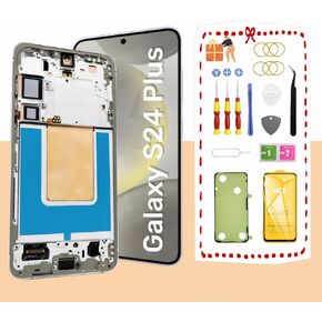 AMOLED Original Screen for Samsung Galaxy S24 Plus LCD Screen Replacement for Samsung Galaxy S24+ Plus 5G Touch Digitizer Display Screen Assembly with Frame S926U 6.7 inch US Version (Onyx Black)