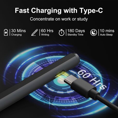 Microsoft Surface Pen for Microsoft Surface Pro 11/10/9/8/7/6/5/4 ، Surface Book/Labtop/Go/Studio ، Surface Pro Pen Windows Stylus مع رفض النخيل ، قابلة لإعادة الشحن ، 4096 PENSIVAL SELUS PEN PEN in Saudi Arabia