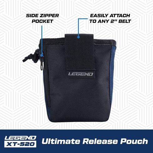 Legend XT520 حقيبة الإفراج السريع وعلامة الإصبع | مقسم داخلي لتنظيم أفضل وتخزين الإيدز | يعلق على الحزام القياسي 2 بوصة | إغلاق الرباط السريع in Saudi Arabia
