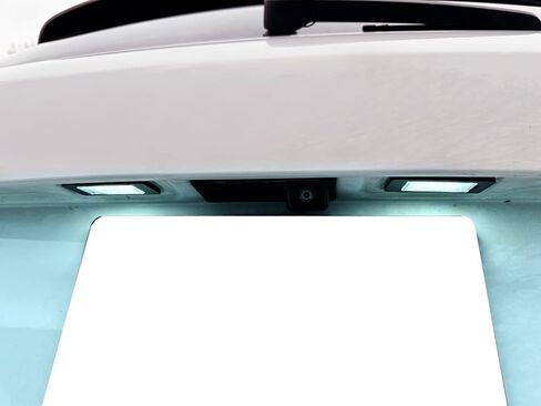 iJDMTOY OEM-Fit 3W Full LED License Plate Light Kit Compatible With Volkswagen: Jetta Passat Touareg, Audi: A1 A6 A7 Q5 TT, Powered by 18-SMD Xenon White LED & Can-bus Error Free in Kuwait