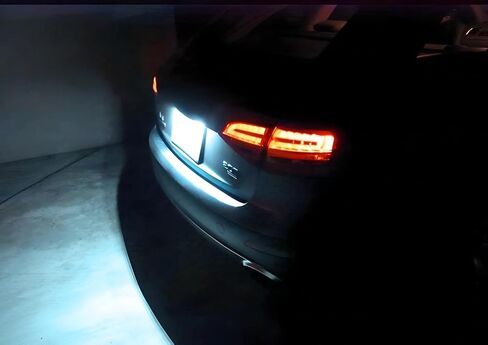iJDMTOY OEM-Fit 3W Full LED License Plate Light Kit Compatible With Volkswagen: Jetta Passat Touareg, Audi: A1 A6 A7 Q5 TT, Powered by 18-SMD Xenon White LED & Can-bus Error Free in Kuwait