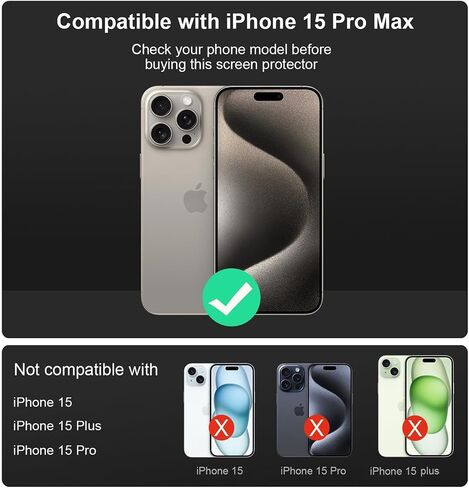 2 Pack for iPhone 16 Pro Screen Protector, [9H Hardness] Tempered-Glass Screen Protector with Auto-Alignment Kit, HD Clear, Scratch Resistant in Saudi Arabia