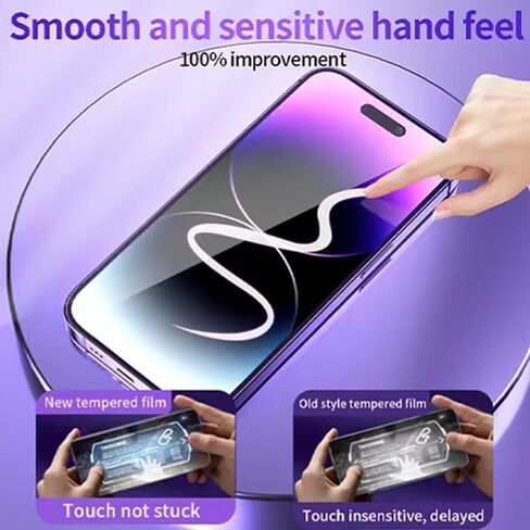 2 Pack for iPhone 16 Pro Screen Protector, [9H Hardness] Tempered-Glass Screen Protector with Auto-Alignment Kit, HD Clear, Scratch Resistant in Saudi Arabia