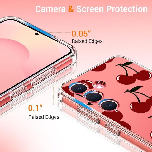 بيكول لـ Samsung Galaxy S25 Plus مع واقي الشاشة ، وحماية الكاميرا المحسنة ، وغطاء واضح مع تصميمات عصرية للنساء الفتيات ، وحالة الهاتف الواقية النحيف ، والزهور المزهرة in Saudi Arabia