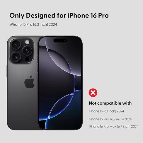 2-Pack iPhone 16 Pro Max Screen Protector [Auto-Align Kit][Bubble-Free][Dust-Resistant] Ultra HD Clear, 9H Tempered Glass, Case-Friendly Design in Saudi Arabia