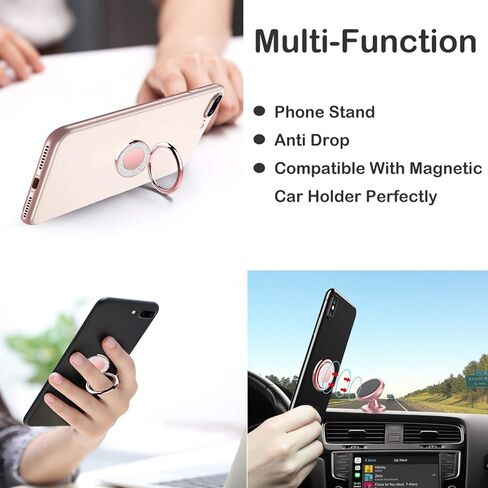 حامل رنين الهاتف الخليوي ، حامل قبضة الهاتف الخليوي ، قبضة الهاتف اللاصقة للهواتف والحالات. (بريق الفضة) in Kuwait