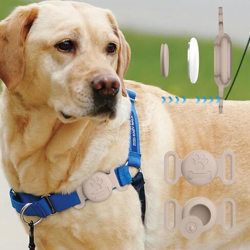 فينانكل ، حالة طوق للياقة الكلاب ، مكتشف تتبع Apple Abolt Apple Apple Track Tracking For Pet ، علبة السيليكون للياقة Cat Cat Loop Associory in Kuwait