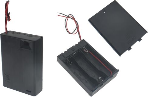 2 PCS 6 Slots AA Battery Holder Bundle with Switch and Leads Plastic AA Battery Case 6 X 1.5 V AA Battery Storage Box with Cap in Saudi Arabia