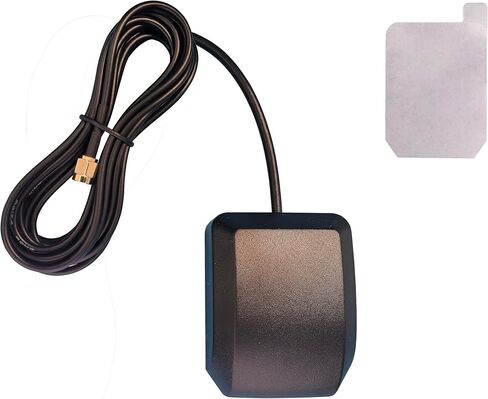 Waterproof GPS Antenna with Magnetic Base and Adhesive SMA Male Connector 3 Meters Cable, Compatible with Car Stereo Head Unit GPS Navigation System Module Truck Marine Boat GPS Tracker in Kuwait