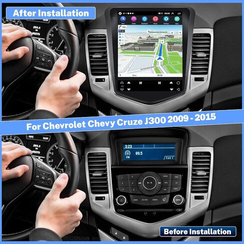[2+64G Android 13] Car Radio Stereo for Chevrolet Chevy Cruze J300 2009-2014 with Wireless CarPlay&Android Auto/Mirror Link, 9.7 Inch Bluetooth Touch Screen FM/RDS GPS Navi WiFi SWC,Backup Camera+MIC in Saudi Arabia