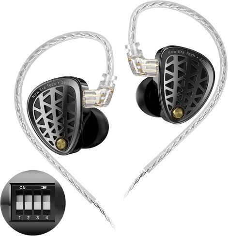 سماعات الأذن السلكية KZ Zenith IEM ، وسماعات عزل الصوت المهنية ، والصوت الواضح والباس العميق ، وبرنامج تشغيل ديناميكي واحد ، وآمن في شاشة الأذن لمهندسي الصوت ، والموسيقيين (MIC) in Kuwait