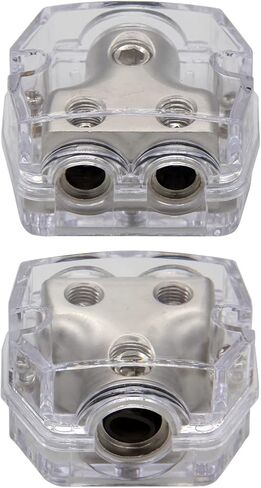 2 Way 0/2/4 Gauge in 0/2/4 Gauge Out Amp Power Distribution Block for Car Audio Splitter (2pack) in Kuwait