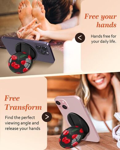 قبضة الهاتف متوافقة مع Magsafe - قبضة الهاتف المغناطيسي Stand Cute Dog Paw Grip Kickstand Ring Ring Holder Women Girls متوافقة مع ملحقات Magsafe لـ iPhone 16/15/14/13/12 سلسلة in Kuwait