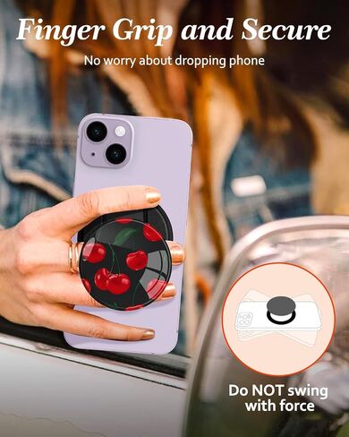 قبضة الهاتف متوافقة مع Magsafe - قبضة الهاتف المغناطيسي Stand Cute Dog Paw Grip Kickstand Ring Ring Holder Women Girls متوافقة مع ملحقات Magsafe لـ iPhone 16/15/14/13/12 سلسلة in Kuwait
