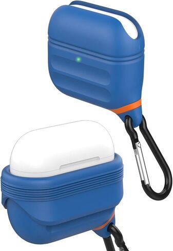 Halleast for AirPods 4 Case مقاومة للماء ، LED الأمامي المرئي ودعم الشحن اللاسلكي ، غطاء حالة السيليكون الواقي المتوافق مع AirPods 4 الملحقات ، براءات الاختراع الأمريكية ، الأصفر Nightglow in Kuwait