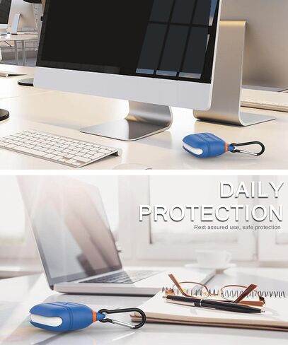 Halleast for AirPods 4 Case مقاومة للماء ، LED الأمامي المرئي ودعم الشحن اللاسلكي ، غطاء حالة السيليكون الواقي المتوافق مع AirPods 4 الملحقات ، براءات الاختراع الأمريكية ، الأصفر Nightglow in Kuwait