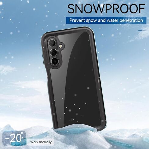 Hllhunkhe for Samsung Galaxy A16 5G Case Waterproof, [IP68 Waterproof Dustproof] [Built-in Screen Protector] Rugged Full Body Underwater Shockproof Protective Cover for Galaxy A16 5G Phone Case Black in Saudi Arabia