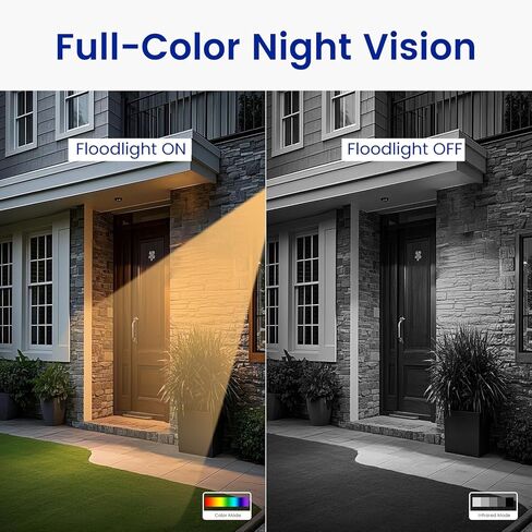 VS1002 Wireless Security Camera System with Light Camera and 7" Monitor, Two-Way Audio, Free APP, SD Card and Battery installed (720p HD camera) in Kuwait