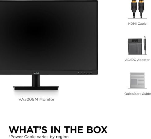ViewSonic VA2709M 27 Inch IPS Full HD 1080p Monitor with 100Hz, Thin Bezels, Eye Care, HDMI, VGA Inputs for Home and Office in Saudi Arabia