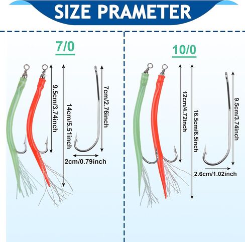 Classic Striped Bass Tube Lures Trolling Tube Fishing Lures Cod Rig Tube Teasers with Stanless Steel Hooks Swivel for Offshore Trolling Bass Cod Big Game Fishing in Saudi Arabia
