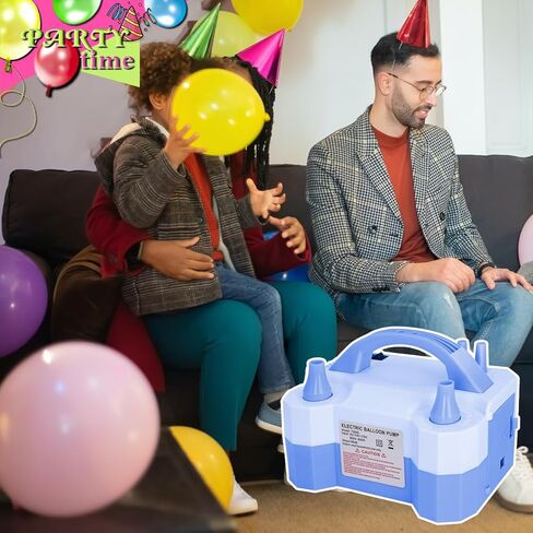 مضخة البالون الكهربائية ، آلة منفاخ بالون محمولة 2 أوضاع مع 14 مجموعة قوس بالون ، مضخة هواء للبالون ، نفخ بالون لزينة الحفلات in Kuwait