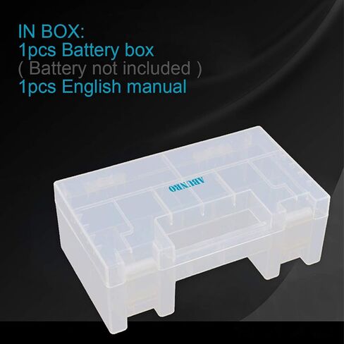 ABUNRO Battery Organizer Storage case for 60pcs Battery Holder, Upgrade Design for AAA AA 9V and Button Batteries Storage Box Holds 60 Batteries Various Sizes (Holds 60 Batteries) in Kuwait
