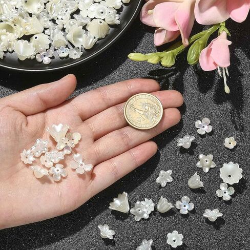 Airssory 1000 pcs راتنجات الغشاء الغامضة قبعات حبة AB ملون مطلي متعدد الحرة حبة حبة نهاية الجرس الكثافة لجمع المجوهرات صنع الحرف اليدوية - 9.5 ملم in Kuwait