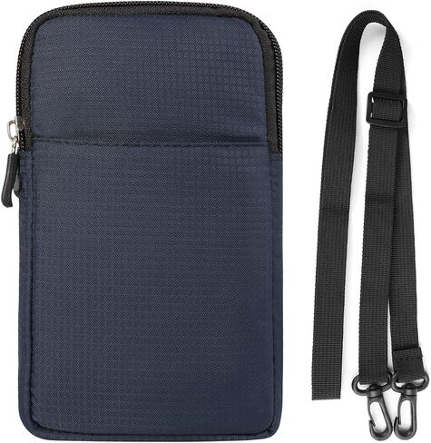 Men Cell Phone Belt Pouch Small Travel Crossbody Purse Phone Bag Compatible for OnePlus 12 11 10T 10 Pro Open/Motorola Edge/Moto G/G Pure Play Stylus/Nokia G310 C110 / Xiaomi 14 Pro (Grey) in Saudi Arabia