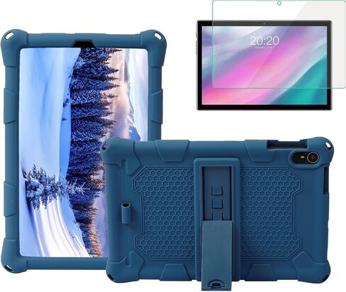 Onn 11 inch Tablet Pro / 100146660 Case and Screen Protector Tempered Glass Cover Case and Screen Protector for Onn 11" Tablet Pro 2024 Model (Black) in Saudi Arabia