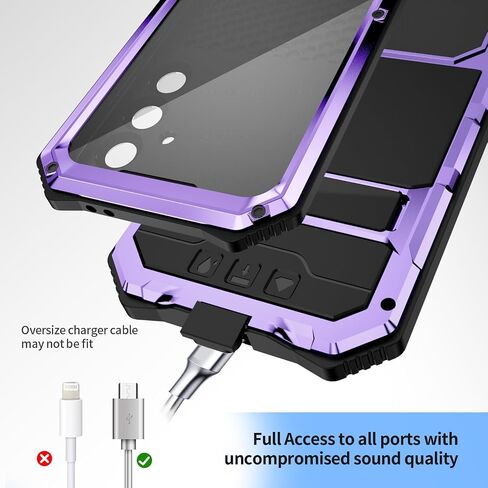 for Google Pixel 9 Pro XL Case Metal Heavy Duty Phone Case para Built-in Screen Protection Full Body Protective Dust Proof Military Grade Rugged 2024 Black in Saudi Arabia