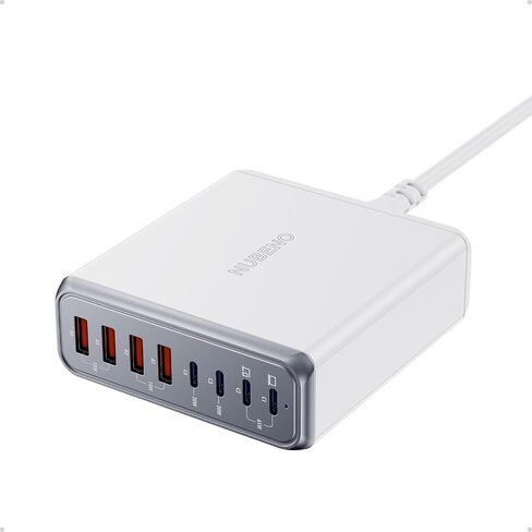 140W USB C Charger Block, 8-port USB C Fast Charging Station, 65W USB C Laptop Charging Hub Compatible with iPhone, MacBook, Galaxy, iPad,and More (K44, Black) in Saudi Arabia