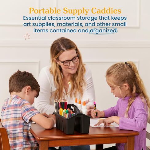 ECR4KIDS 4-COMPARTMENT CADDY ، منظم التخزين ، المعاصر ، 6 حزم in Kuwait