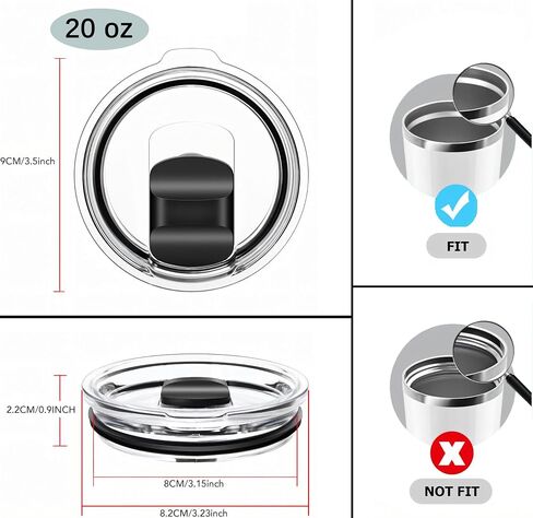 2 Pack 30 oz Tumbler Lid, Bonus 2 Magnetic Slider Switch Spill Proof Tumbler Cover, Replacement Lids Compatible for YETI 30 oz Tumbler, 35 oz Straw Mug and 14 oz Mug, BPA Free in Saudi Arabia