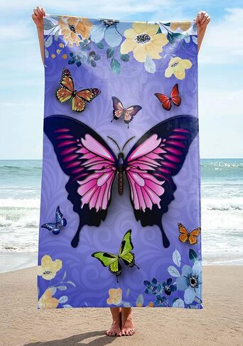 منشفة American Eagle Beach 30 "× 60" Microfiber USA Sand Free Free Travel Dry Dry Frans for البالغين أطفال في سن المراهقة (علم American Eagle USA) in Saudi Arabia