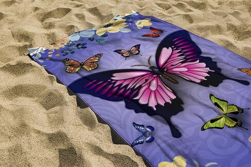 منشفة American Eagle Beach 30 "× 60" Microfiber USA Sand Free Free Travel Dry Dry Frans for البالغين أطفال في سن المراهقة (علم American Eagle USA) in Saudi Arabia