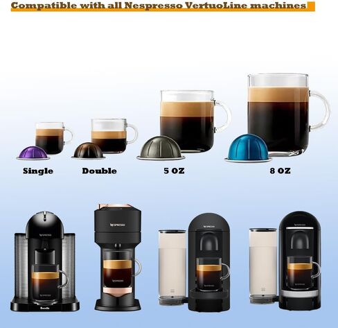 Reusable Vertuo Pods Tool Kit + 100 PCS Aluminum Foil Stickers for Refilling Nespresso Vertuo Pods (Glossy Black 2025 Improved Design, Tool Kit + 100 PCS Foil Stickers 63mm in Dia.) in Saudi Arabia