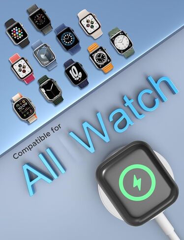 Upgraded Apple Watch Charger - USB C iWatch Charger, Magnetic Fast Charging Cable, 3.3FT, Compatible with Apple Watch Series 10/9/8/7/6/SE/SE2/5/4/3/2/1 Ultra in Kuwait