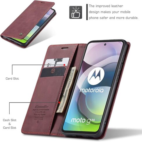 حالة Kowauri لـ Moto One 5G ACE [ليس لـ Moto One 5G] ، تصميم Case Case Case مع فتحة البطاقة وقضية Flip Flip Magnetic Flip لـ Motorola Moto One 5G Ace 6.7 "2021 (Blue) in Kuwait