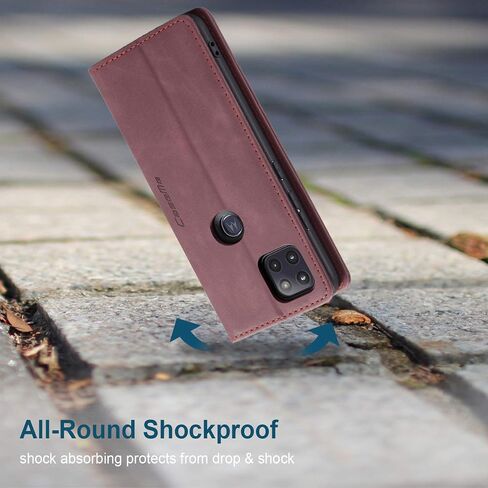 حالة Kowauri لـ Moto One 5G ACE [ليس لـ Moto One 5G] ، تصميم Case Case Case مع فتحة البطاقة وقضية Flip Flip Magnetic Flip لـ Motorola Moto One 5G Ace 6.7 "2021 (Blue) in Kuwait