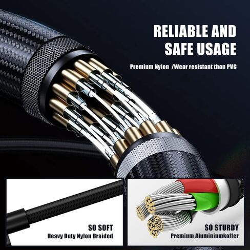 Thunderbolt 5 Cable,80Gbps Data Transfer,up to 120Gbps Bandwidth Boost,240W Fast Charging,16K/8K 60Hz Display,Compatible with Thunderbolt 4,USB4,Apple Mac,iPhone (0.5M) in Saudi Arabia
