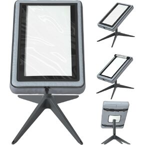 Starlink Gen 2 Cover,Standard Actuated Cover,with Transparent EVA Front Panel,Back Strap Buckle Design,Roll-Up Magnetic Closure & Side Zipper Access - Weatherproof Anti-Dust Case for Satellite Dish