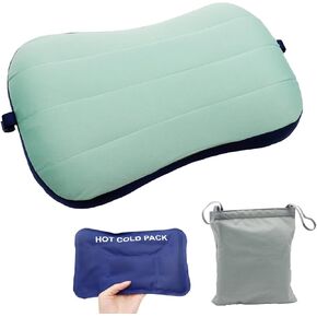 Inflatable Camping Travel Pillow, Camping Pillow, Ergonomic Inflating Pillows for Neck & Lumbar Support-Upgrade Backpacking Pillow, Outdoor Camping, Hiking, Backpacking