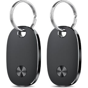 Air Tags-4 Pack, Bluetooth Tracker Works with Apple Find My APP (iOS Only), Keys Finder and Item Locator for Luggage, Backpack, Suitcases, Replaceable Battery, IP67 Waterproof Tracking Tag