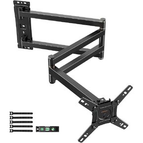 شاشة Long Arm Corner TV Monitor Monter مع امتداد 40.78 بوصة لأكثر من 13-43 بوصة من أجهزة التلفزيون ، وحركة كاملة توضيح ذراع ثلاثية قابلة للطي ، Max Vesa 200x200mm ، Mount Tv Mount