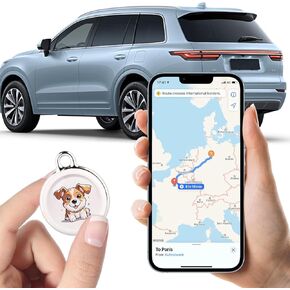 GPS Tracker for Vehicles - Real-Time Tracking Device with Global Coverage for Cars, Kids, Cats, and Dogs - No Subscription, Monthly Fees, or SIM Card Required （Cat Style）